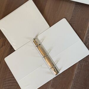 BUNDLE LOT Standard 1.5" 3-Round Ring View Binders White Small 9" World Wide